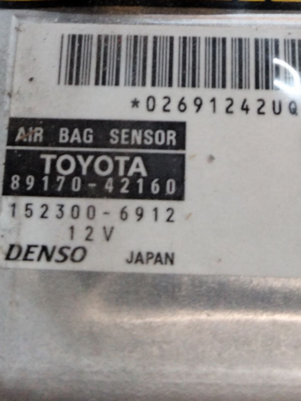 Centralina airbag Toyota Rav 4 (2000 - 2006) COD:89170 - 42160 - F&P CRASH SRLS - Ricambi Usati