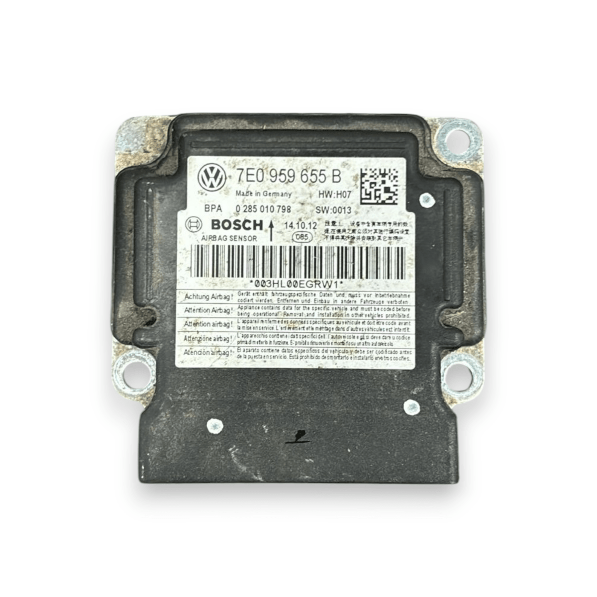 Centralina airbag volkswagen caddy III cod:7e0959655b (2010 - 2021) - F&P CRASH SRL - Ricambi Usati