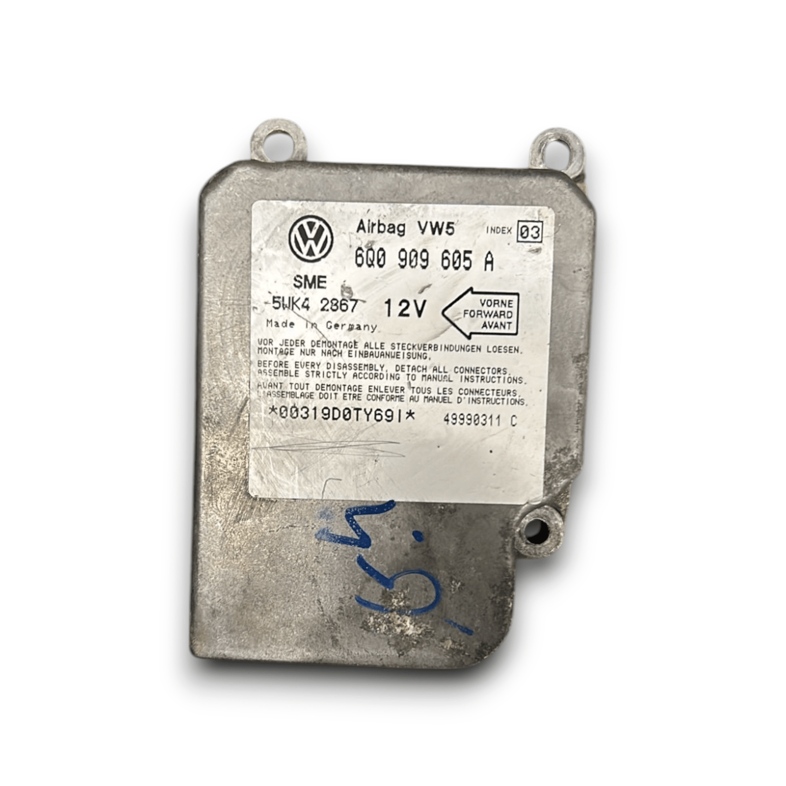 Centralina Airbag Volkswagen Golf IV cod:6Q0909605A (1997 > 2004) - F&P CRASH SRLS - Ricambi Usati