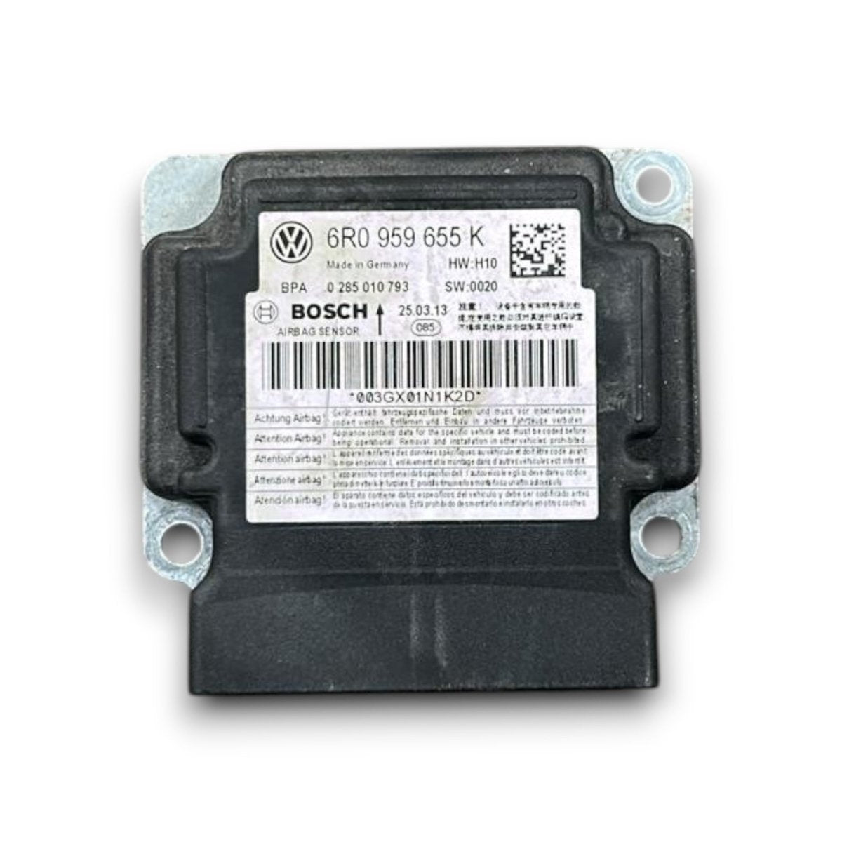 Centralina airbag Volkswagen Polo (6R) 6r0959655k 1.2 benzina (2009 > 2017) - F&P CRASH SRL - Ricambi Usati