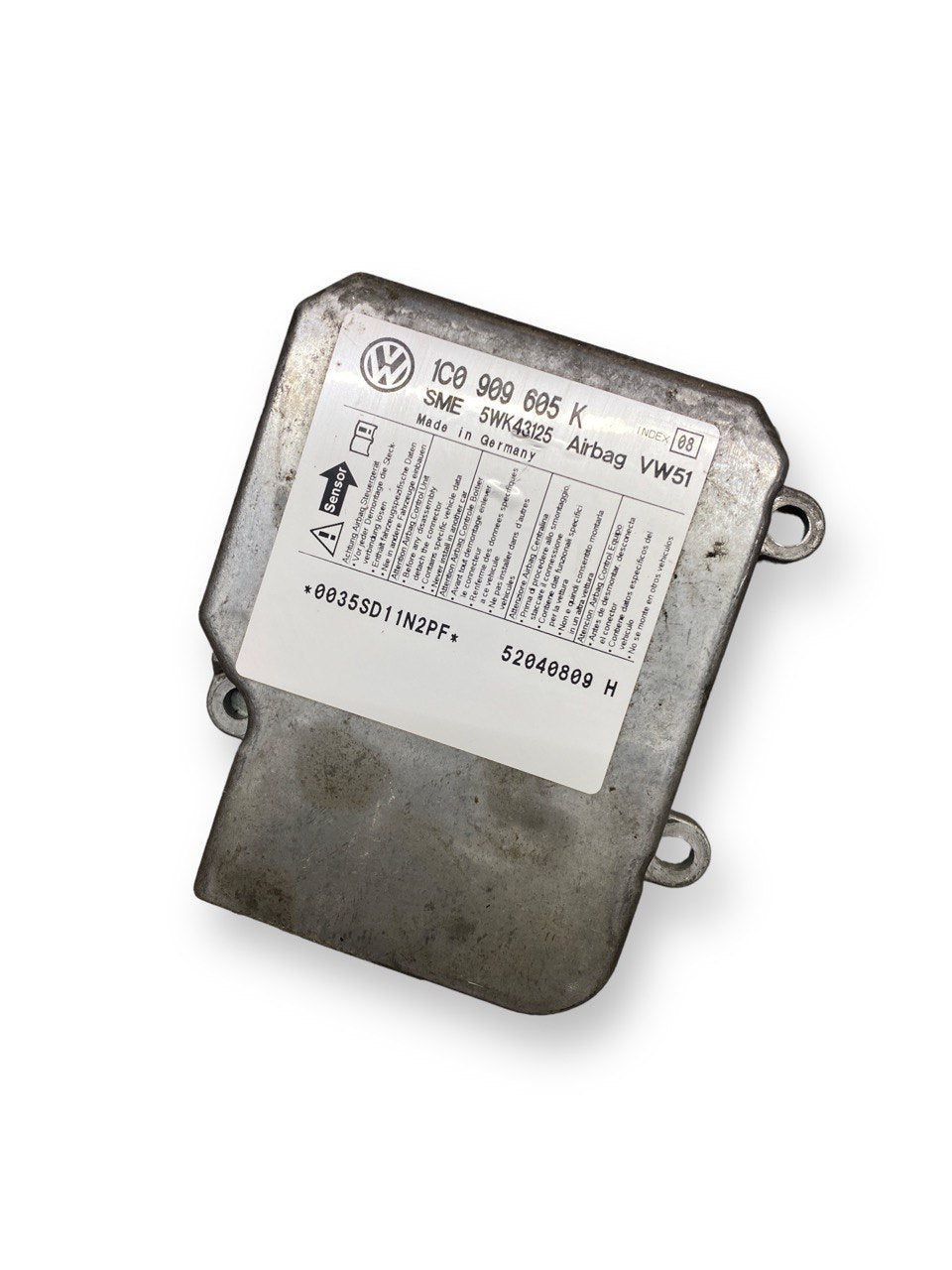 Centralina Airbag Volkswagen Polo 9N (2001 - 2005) COD:1C0909605K - F&P CRASH SRLS - Ricambi Usati
