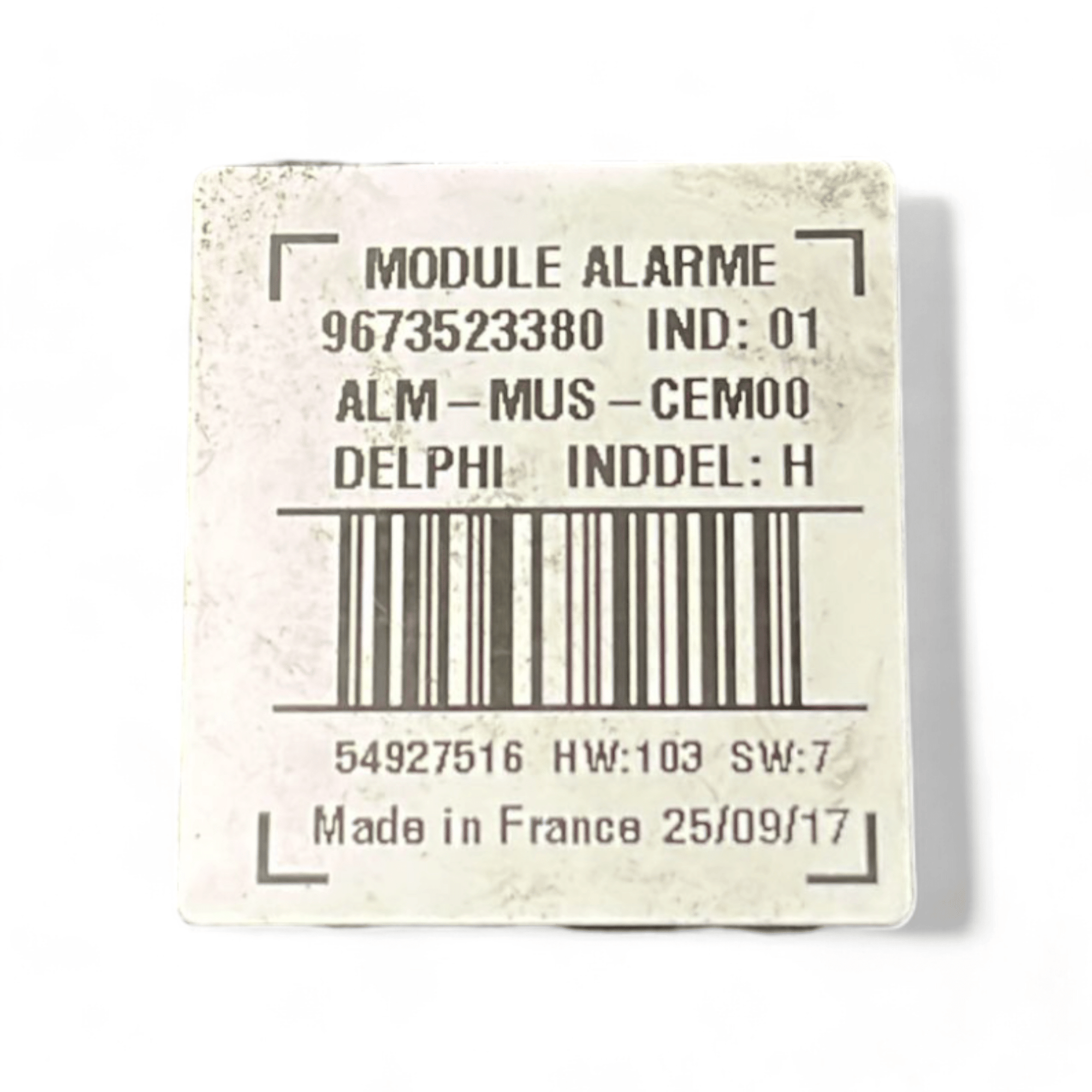 Centralina allarme / antifurto Peugeot 208 / 308 / Vivaro / C4 picasso cod.9673523380 (2013 - 2021) - F&P CRASH SRLS - Ricambi Usati