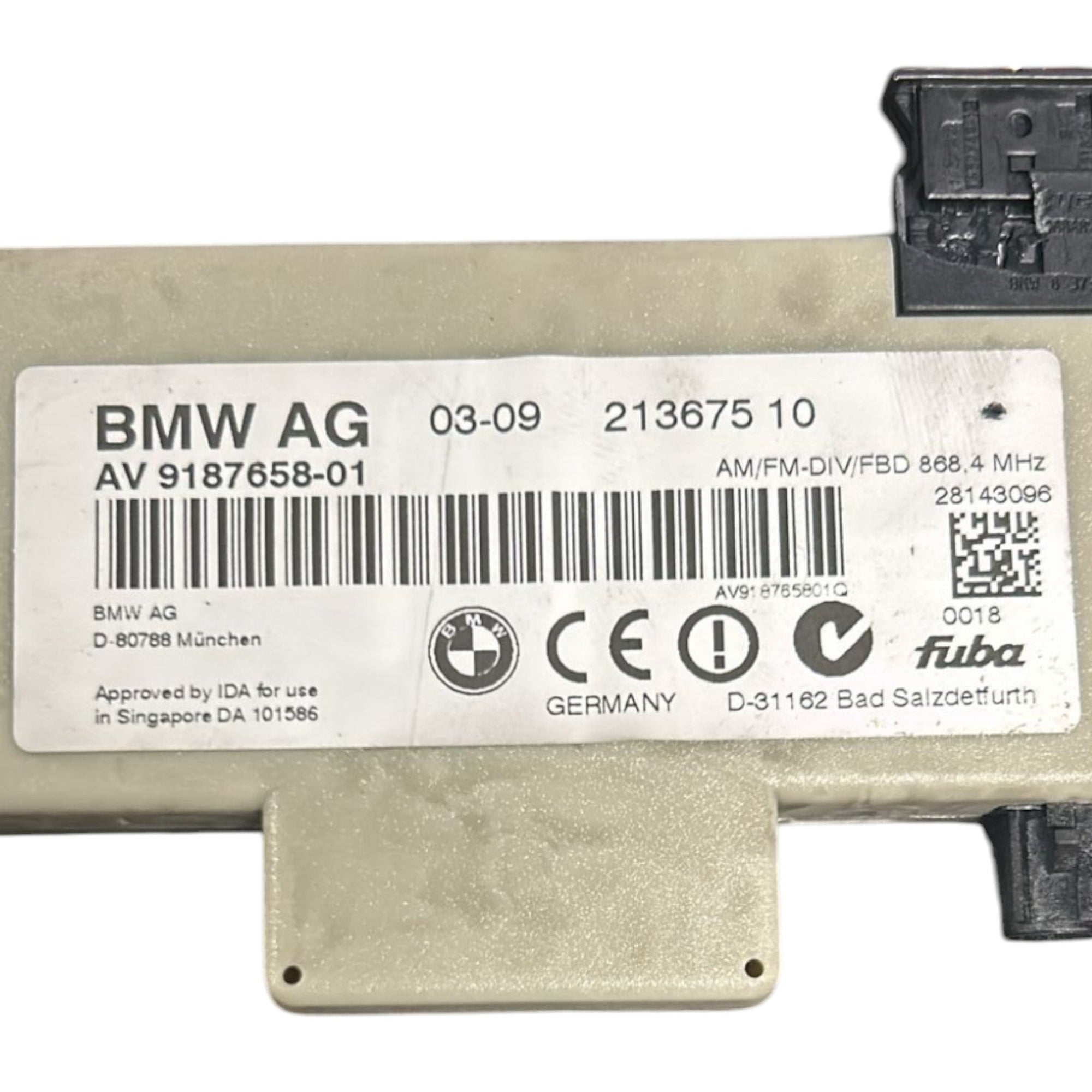 Centralina / Amplificatore Antenna BMW Serie 3 (E92) cod.9187658 - 01 (2005 > 2013) - F&P CRASH SRLS - Ricambi Usati