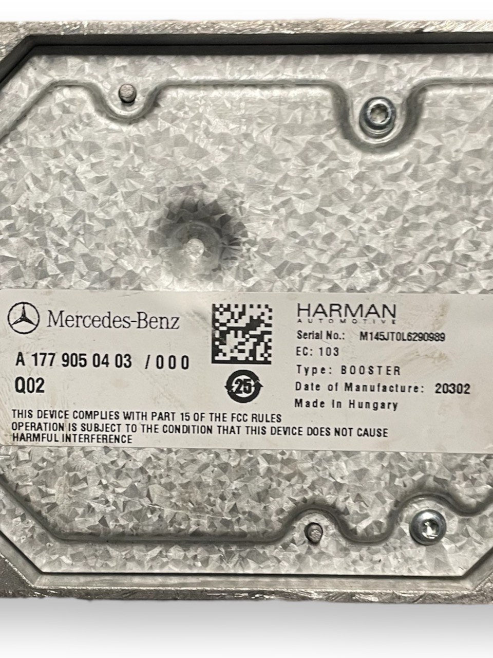 Centralina / Amplificatore Antenna Mercedes classe A W 177 cod:a1779050403 (2018>) - F&P CRASH SRLS - Ricambi Usati