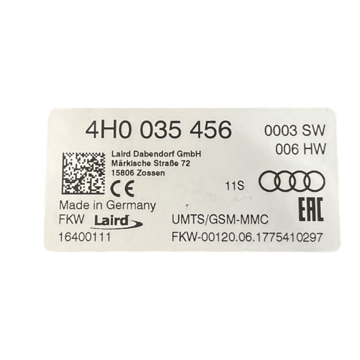 Centralina Amplificatore Antenna Skoda Octavia NX IV (2019 - 2024) cod.4H0035456 - F&P CRASH SRLS - Ricambi Usati