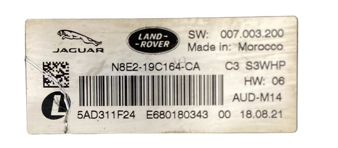 Audio amplifier control unit jaguar e - pace cod. n8e2 - 19c164 - ca (2017 > 2024) - F&P CRASH SRL - Used Parts