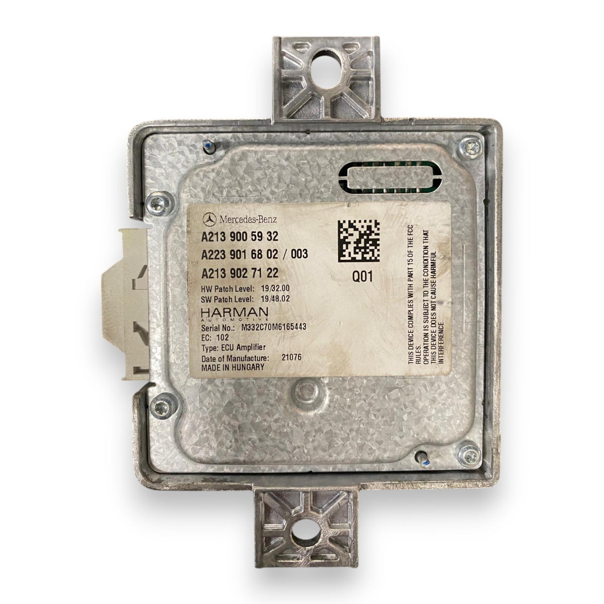 Centralina amplificatore audio Mercedes Benz Classe E (W213) cod.A2239016802 (2016 &gt; 2023) cod.A2139027122 cod.A2139005932 - F&amp;P CRASH SRLS - Ricambi Usati