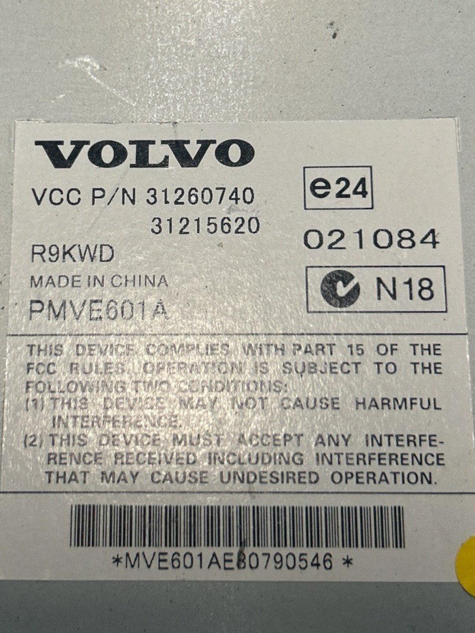 Centralina Amplificatore Audio Volvo XC90 (2002 > 2014) cod.31260740 - F&P CRASH SRLS - Ricambi Usati
