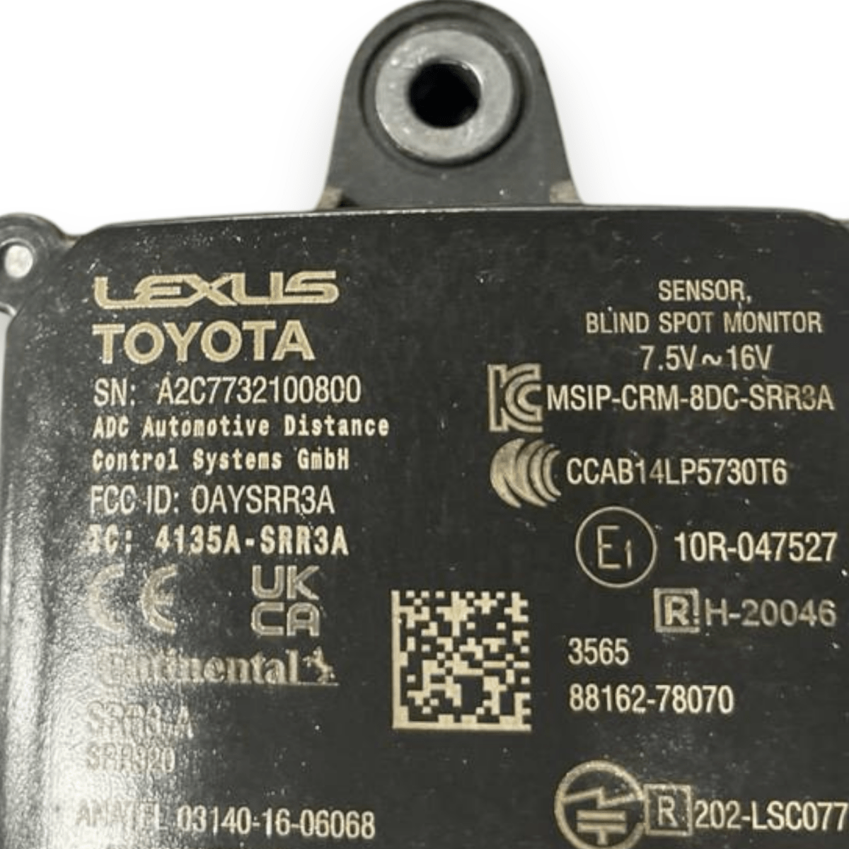 Centralina Angolo Cieco lato destro (dx) sinistro (sx) Lexus NX II (2021 - ) cod: A2C7732100800 - F&P CRASH SRLS - Ricambi Usati