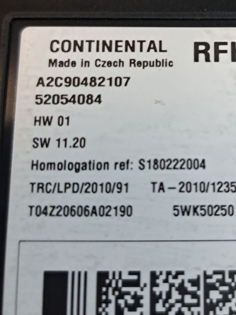 Centralina Antenna Jeep Renegade (2014>) COD:52054084 - F&P CRASH SRLS - Ricambi Usati