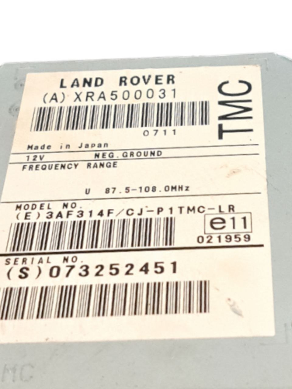 Centralina Antenna Land Rover Range Rover Sport L320 COD:XRA500031 (2005 - 2013) - F&P CRASH SRLS - Ricambi Usati