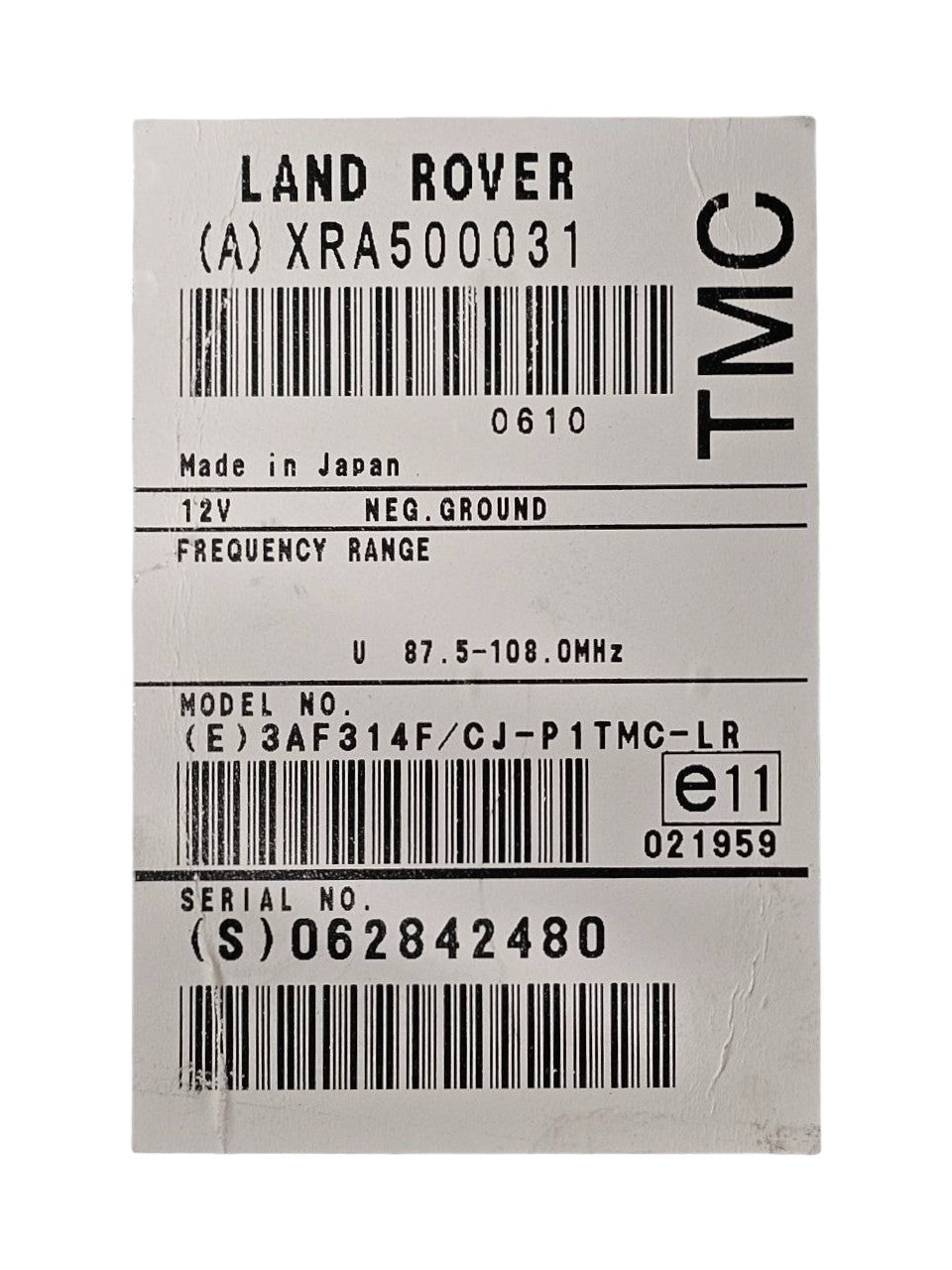 Centralina Antenna Range Rover Sport L320 Cod:XRA500031 (2005 - 2012) - F&P CRASH SRLS - Ricambi Usati