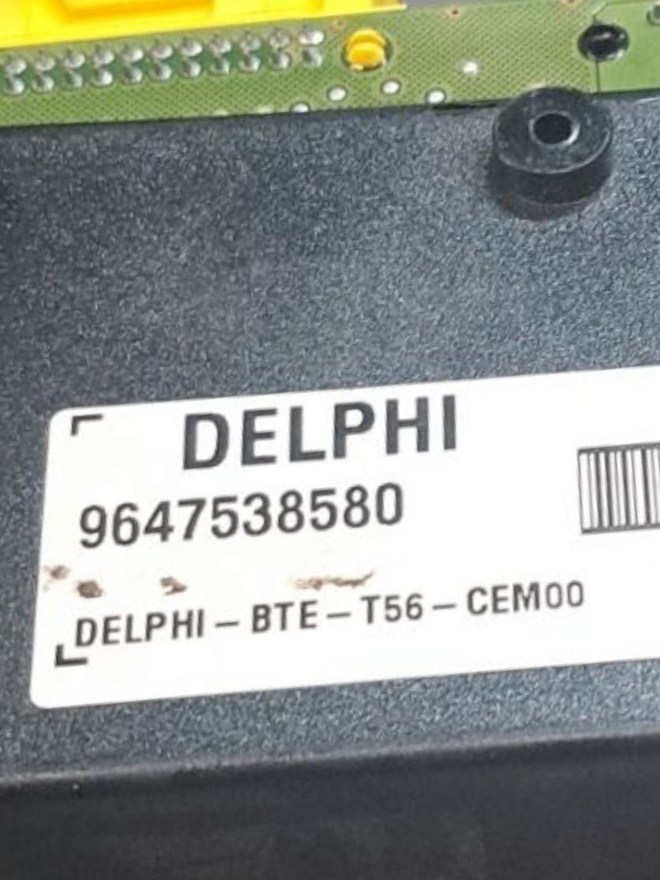 Centralina apertura tetto Peugeot 307 cc (2005) COD:9647538580 - F&P CRASH SRLS - Ricambi Usati