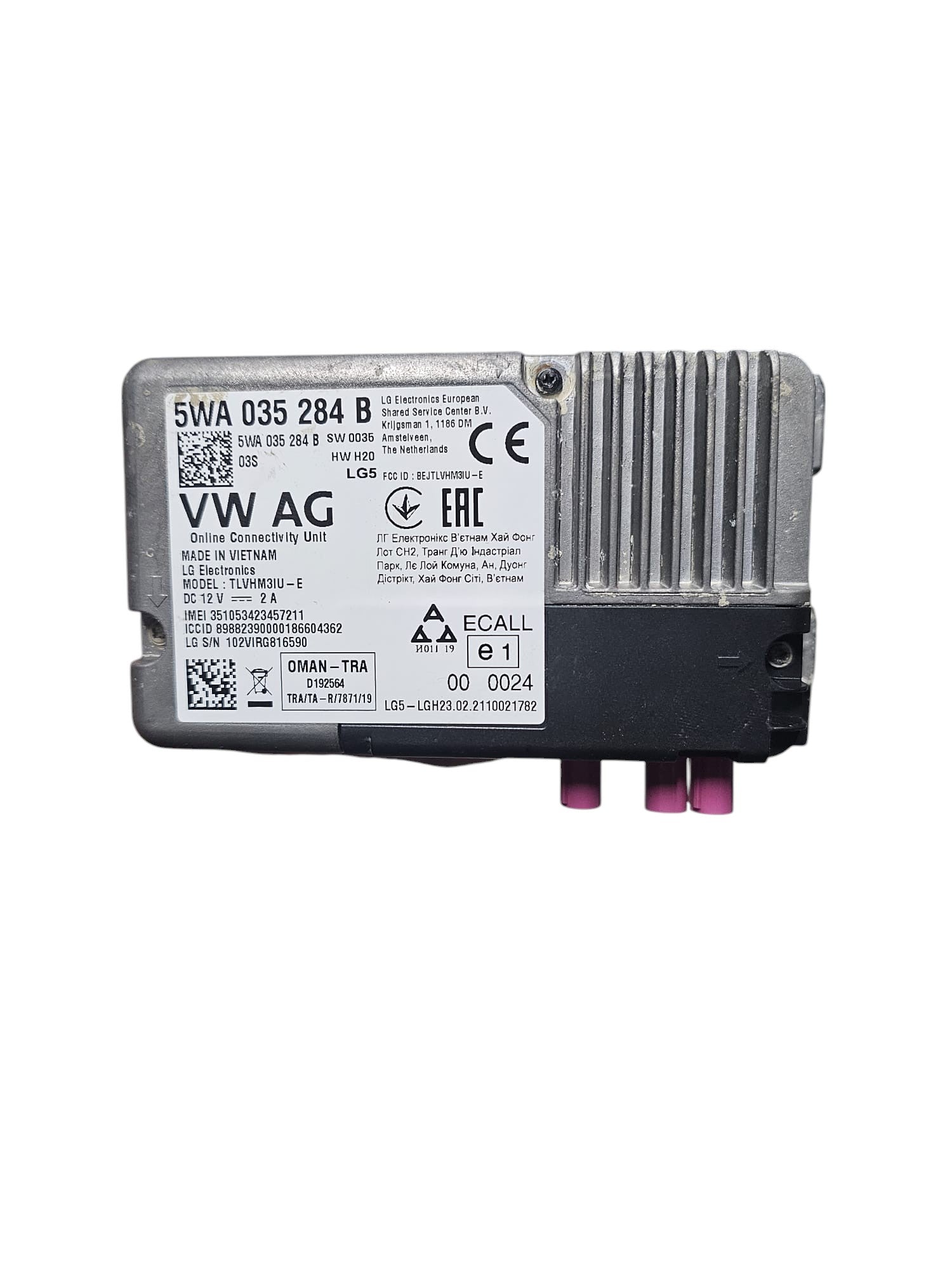 Centralina Autoradio Audi Q3 F3 Cod:5WA035284B (2018 - >) - F&P CRASH SRLS - Ricambi Usati