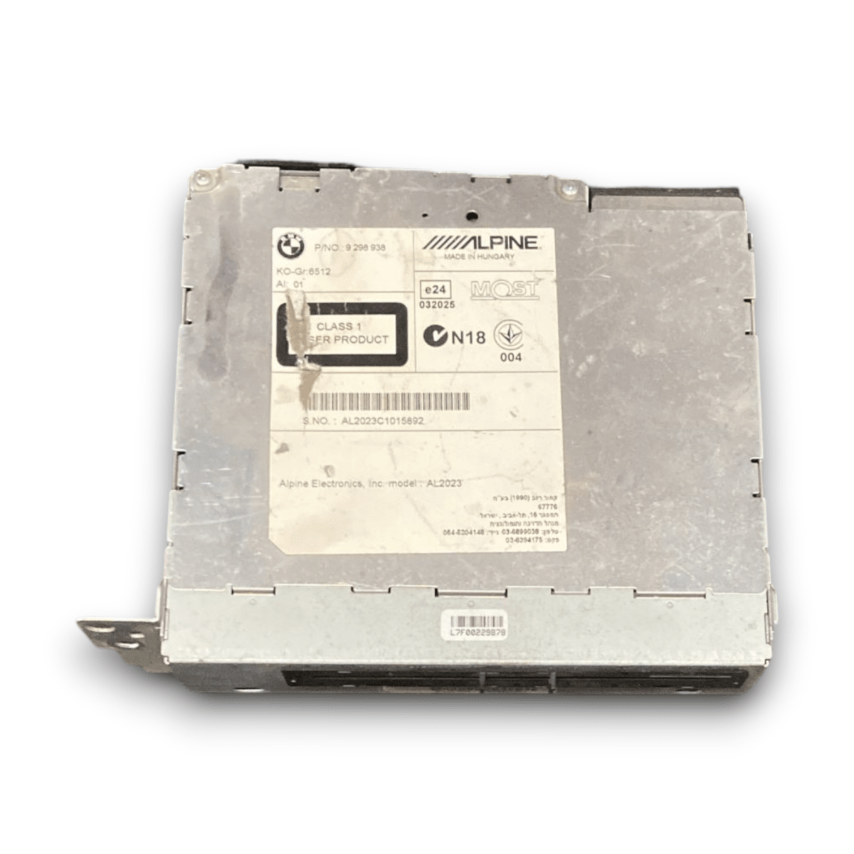 Centralina autoradio Bmw serie 1 f20 cod . 9298938 (2011 > 2019) - F&P CRASH SRL - Ricambi Usati