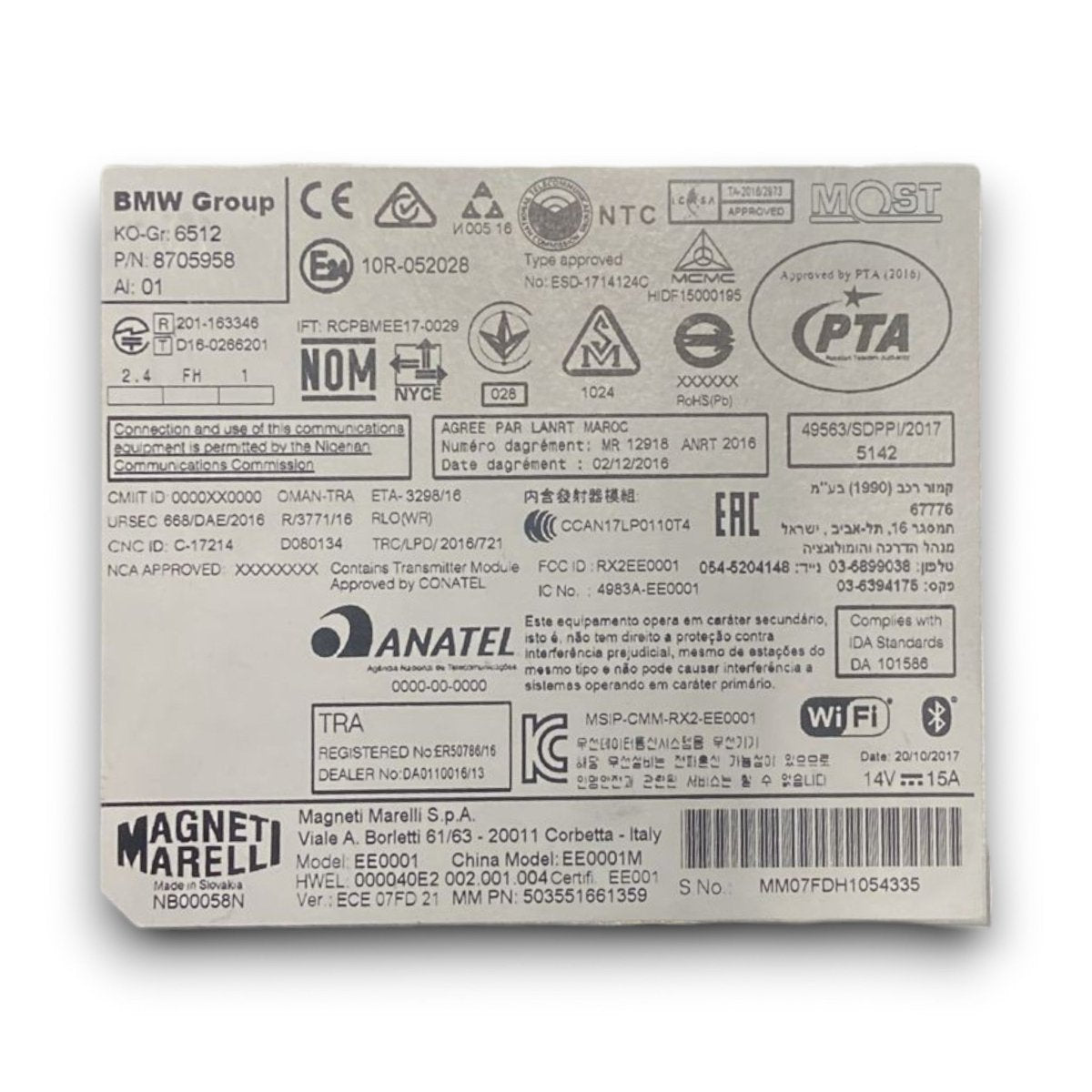 Centralina autoradio Bmw x1 f48 cod . 8705958 (2015 > 2022) - F&P CRASH SRL - Ricambi Usati