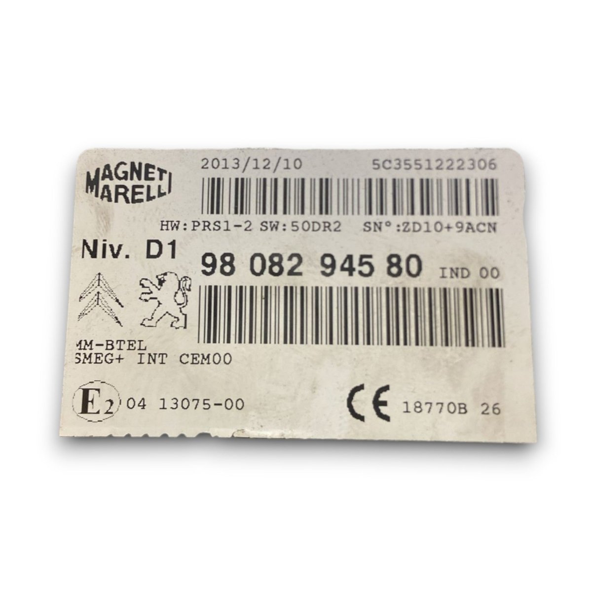 Centralina autoradio citroen c4 picasso II cod . 9808294580 (2013 > 2022) - F&P CRASH SRL - Ricambi Usati