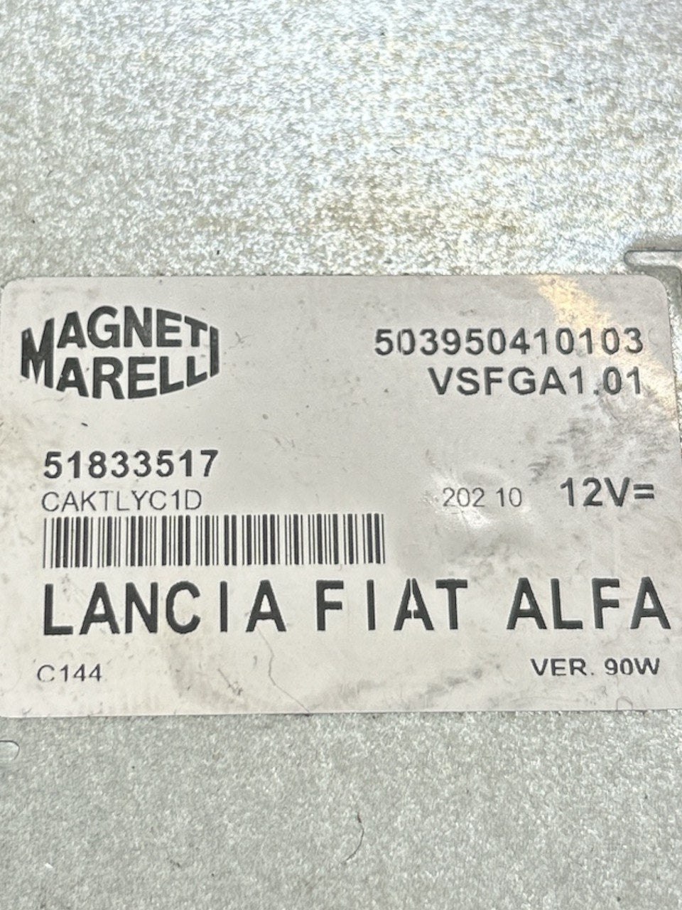 Centralina Autoradio Fiat Punto EVO (2009 > 2012) cod.51833517 - F&P CRASH SRLS - Ricambi Usati