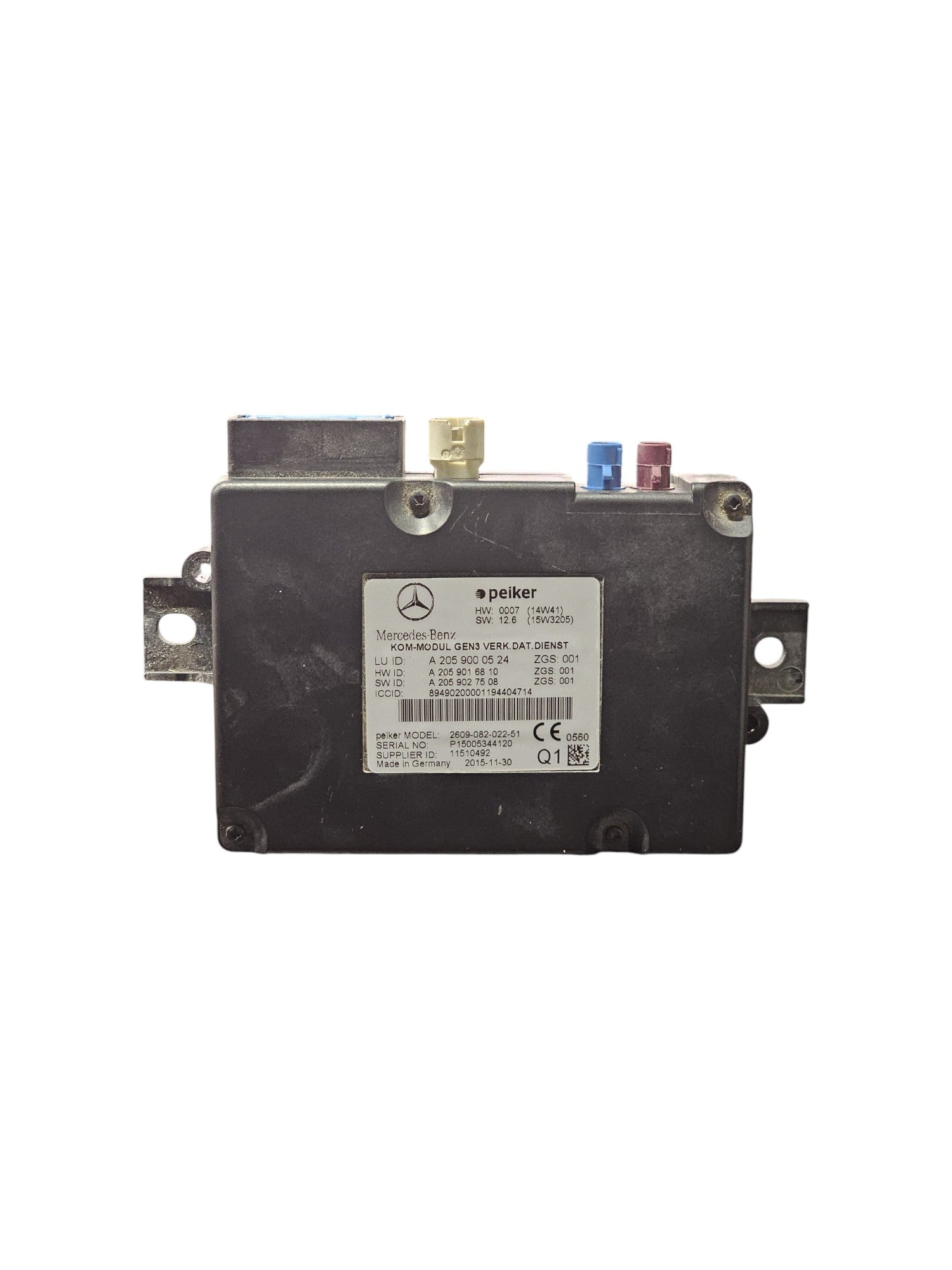 Centralina Autoradio Mercedes Classe C W205 Cod:A2059000524 (2014 - 2021) - F&P CRASH SRLS - Ricambi Usati