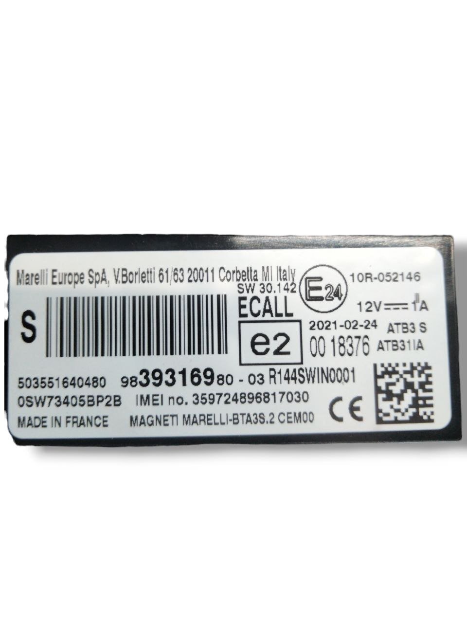 Centralina Autoradio Peugeot 208 / 3008 / 5008 / C5 / Vivaro (2019>) cod.9839316980 - F&P CRASH SRLS - Ricambi Usati