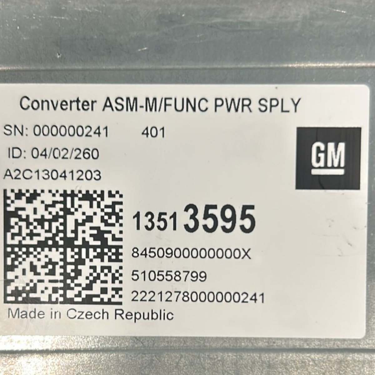 Centralina batteria opel astra k cod:13513595 (2015 > 2021) - F&P CRASH SRLS - Ricambi Usati