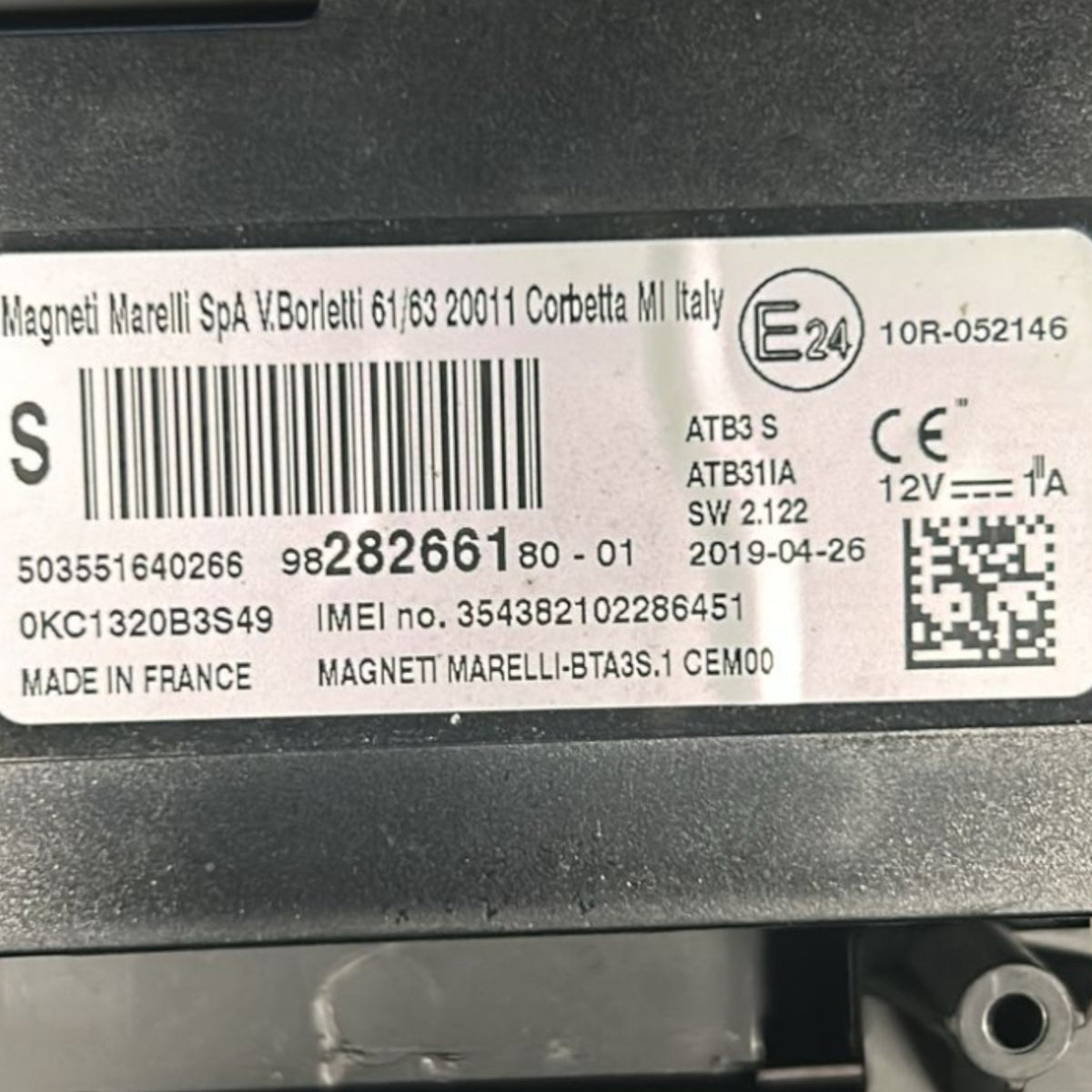 Centralina Bluetooth Citroen DS7 cod.9828266180 (2017 > ) - F&P CRASH SRLS - Ricambi Usati
