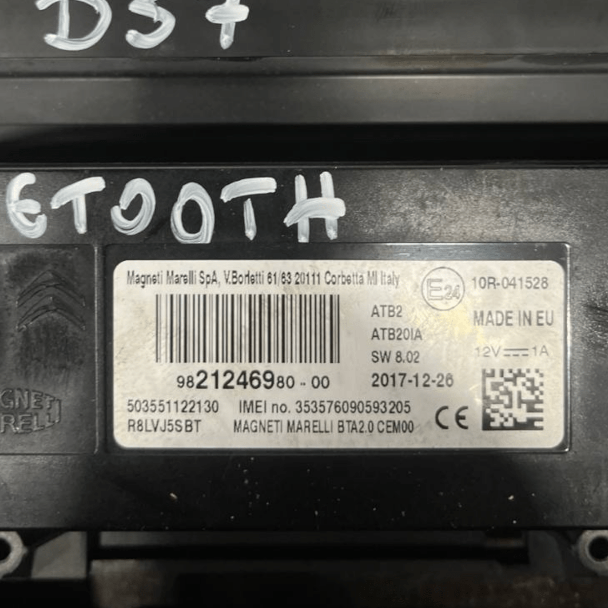 Centralina Bluetooth DS7 Crossback (2017 - ) cod: 9828690580 - F&P CRASH SRLS - Ricambi Usati