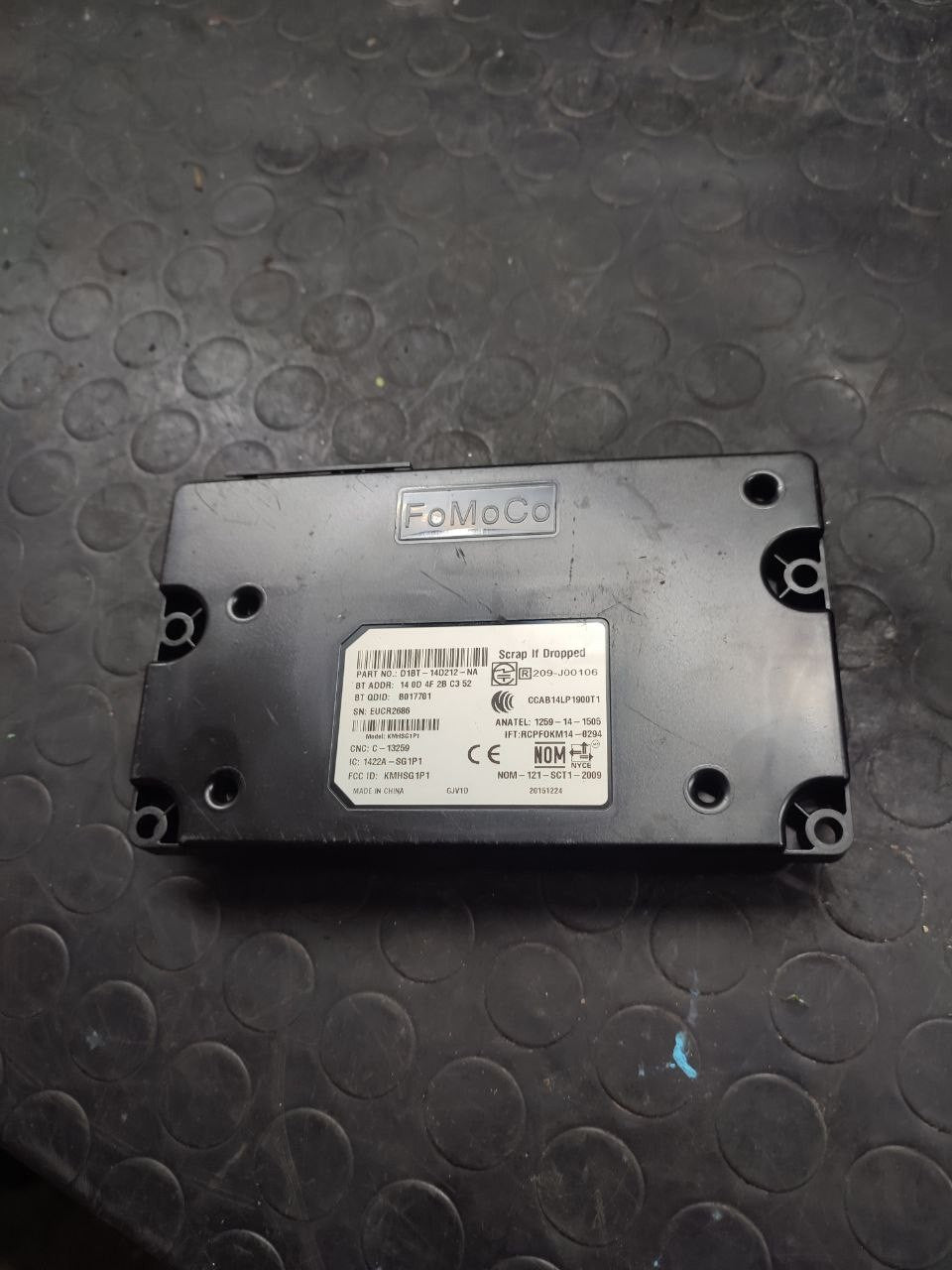 Centralina bluetooth Ford Fiesta 1.5 tdci ( mk7 - 2017 ) cod d1bt-14d212-na - F&P CRASH SRLS - Ricambi Usati