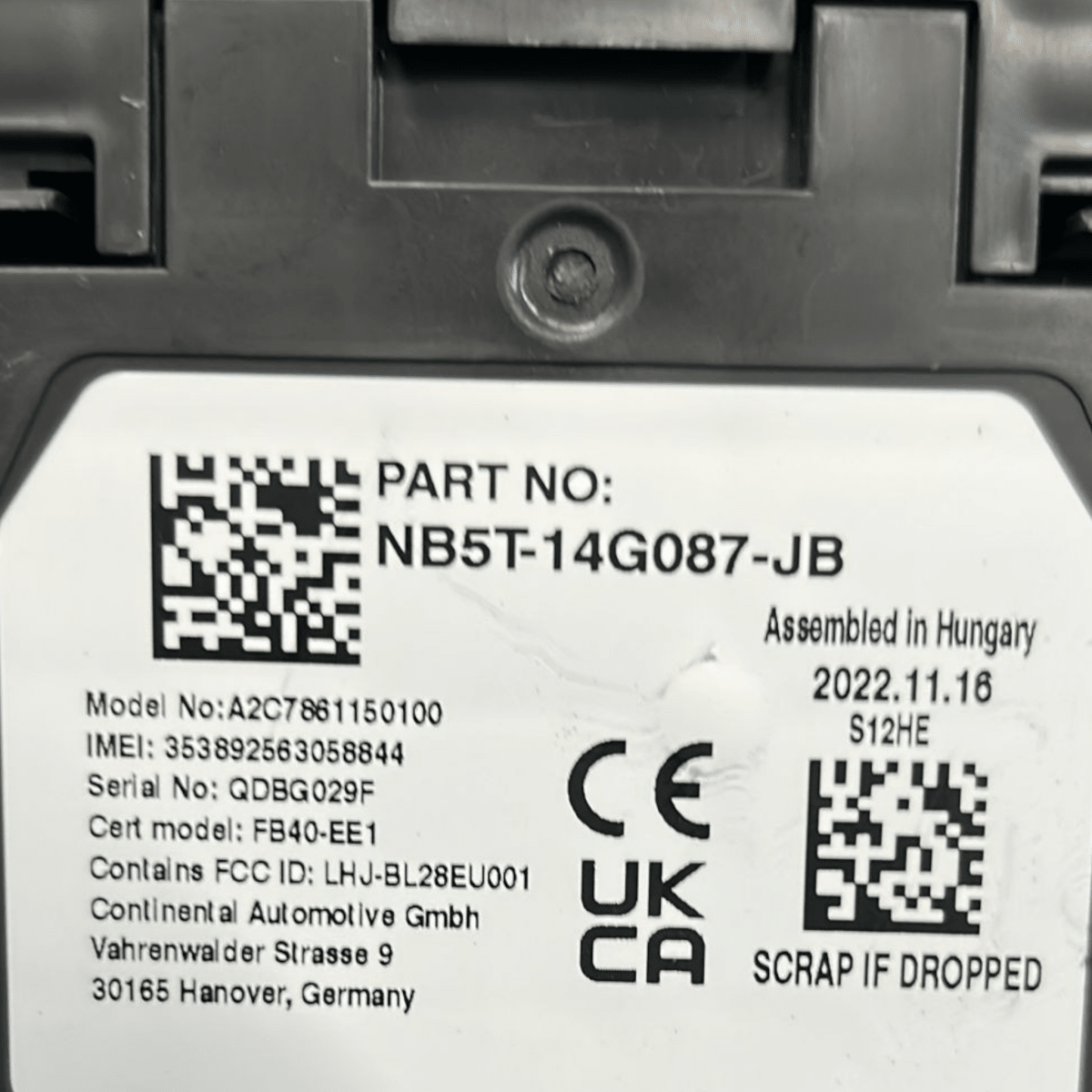 Centralina bluetooth ford focus iv cod:275109409r (2018 > 2025) - F&P CRASH SRL - Ricambi Usati