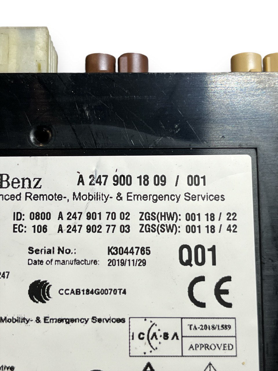 Centralina Bluetooth Mercedes - Benz Classe A W177 / W247 (2018> ) cod.A2479001809 - F&P CRASH SRLS - Ricambi Usati