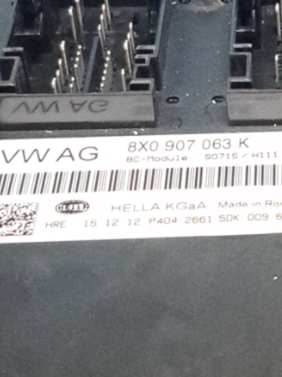 Centralina / Body Computer Audi A1 8X 1.6 TDI (2010 - 2018) COD:8X0907063K - F&P CRASH SRLS - Ricambi Usati