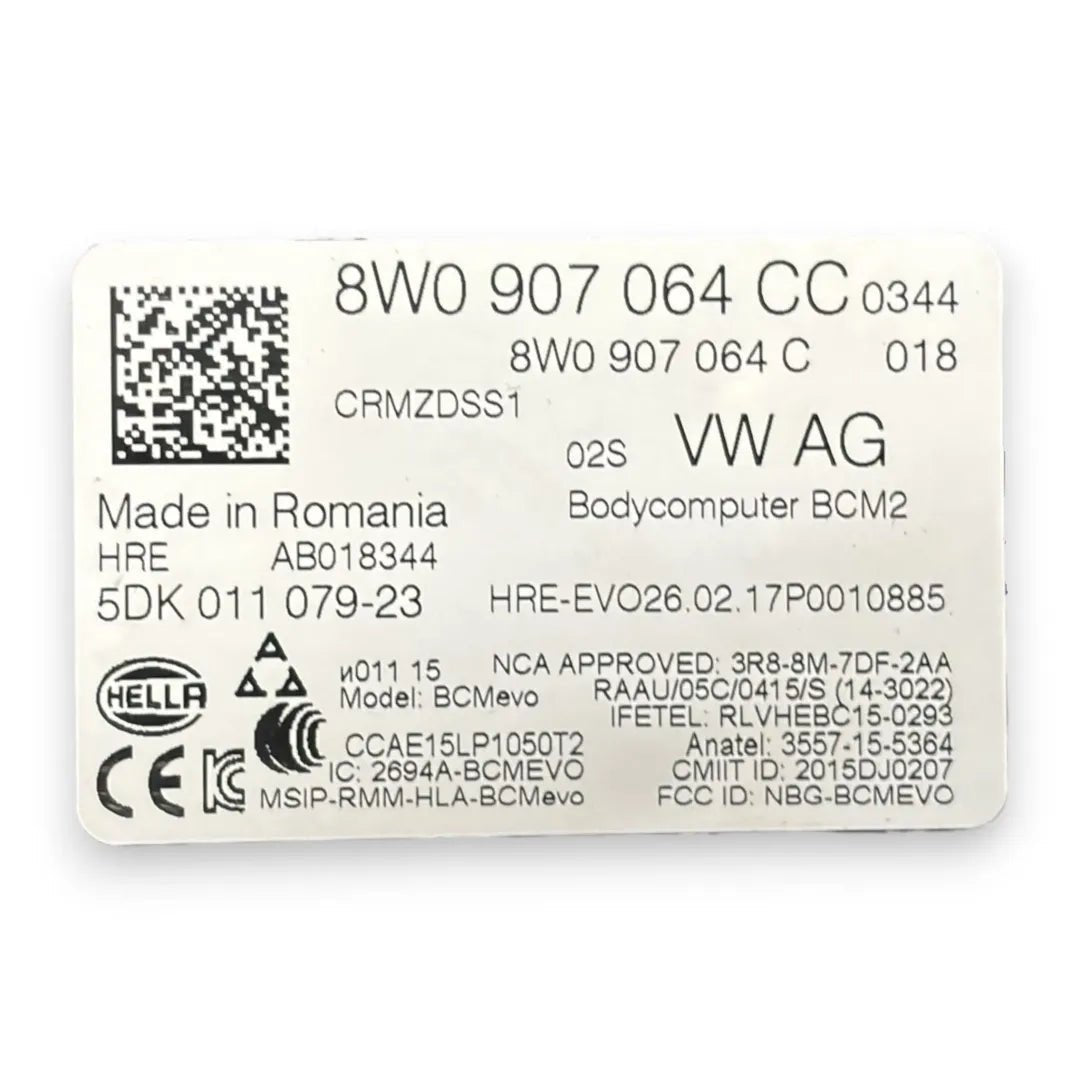 Dettaglio Body Computer Audi A4 8W 2015–2019 cod. 8W0907064CC - foto 3