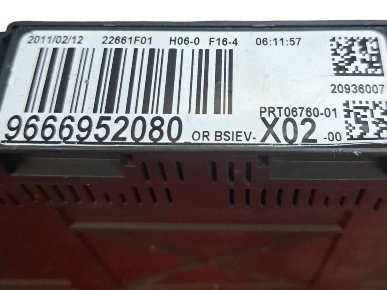 Centralina / Body Computer Citroen C3 1.6 Diesel (2009 - 2016) COD:9666952080 - F&P CRASH SRLS - Ricambi Usati