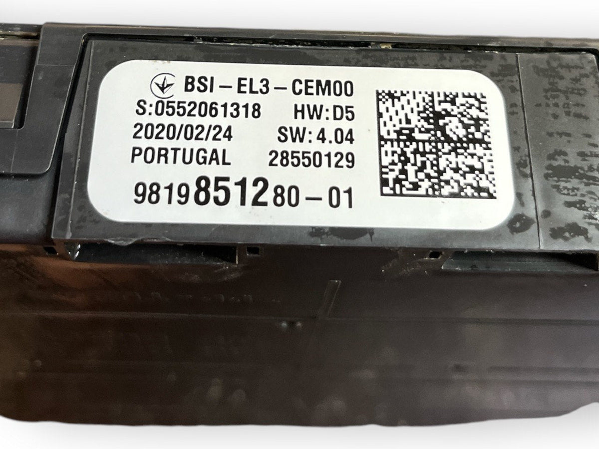 Centralina / Body Computer Citroen C4 Cactus 1.6 Diesel (2014 - 2020) cod.9819851280 - 01 - F&P CRASH SRLS - Ricambi Usati