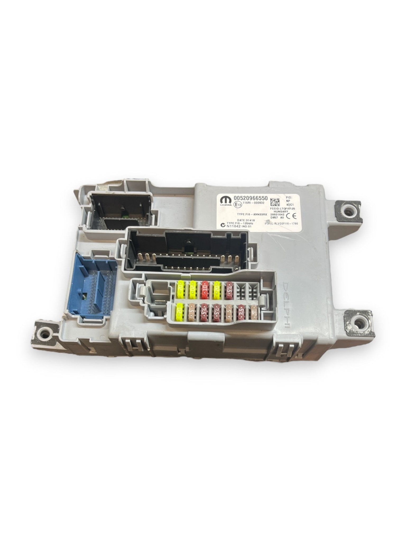 Centralina Body Computer Fiat Panda 312 0.9 Benzina (2012>) COD:00520966550 - F&P CRASH SRLS - Ricambi Usati