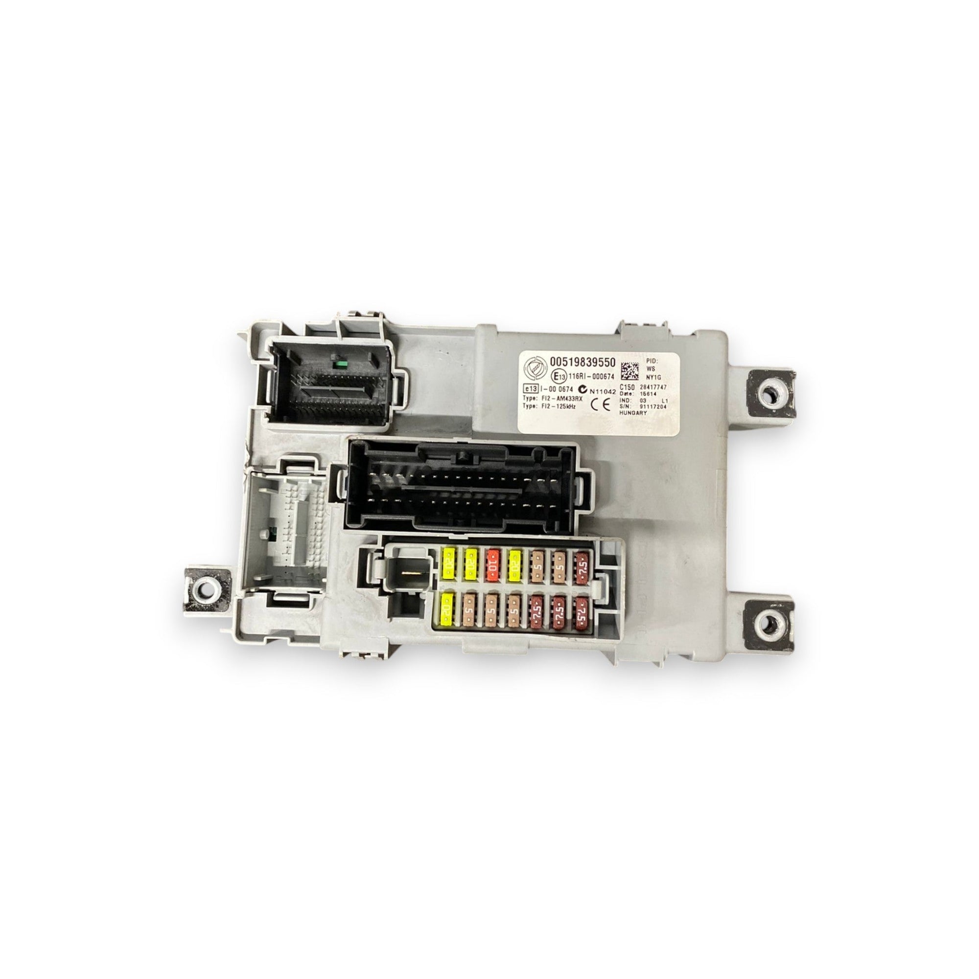 Centralina / body computer Fiat Punto Evo 1.2 Benzina (2005 - 2018) Cod: 00519839550 - F&P CRASH SRLS - Ricambi Usati