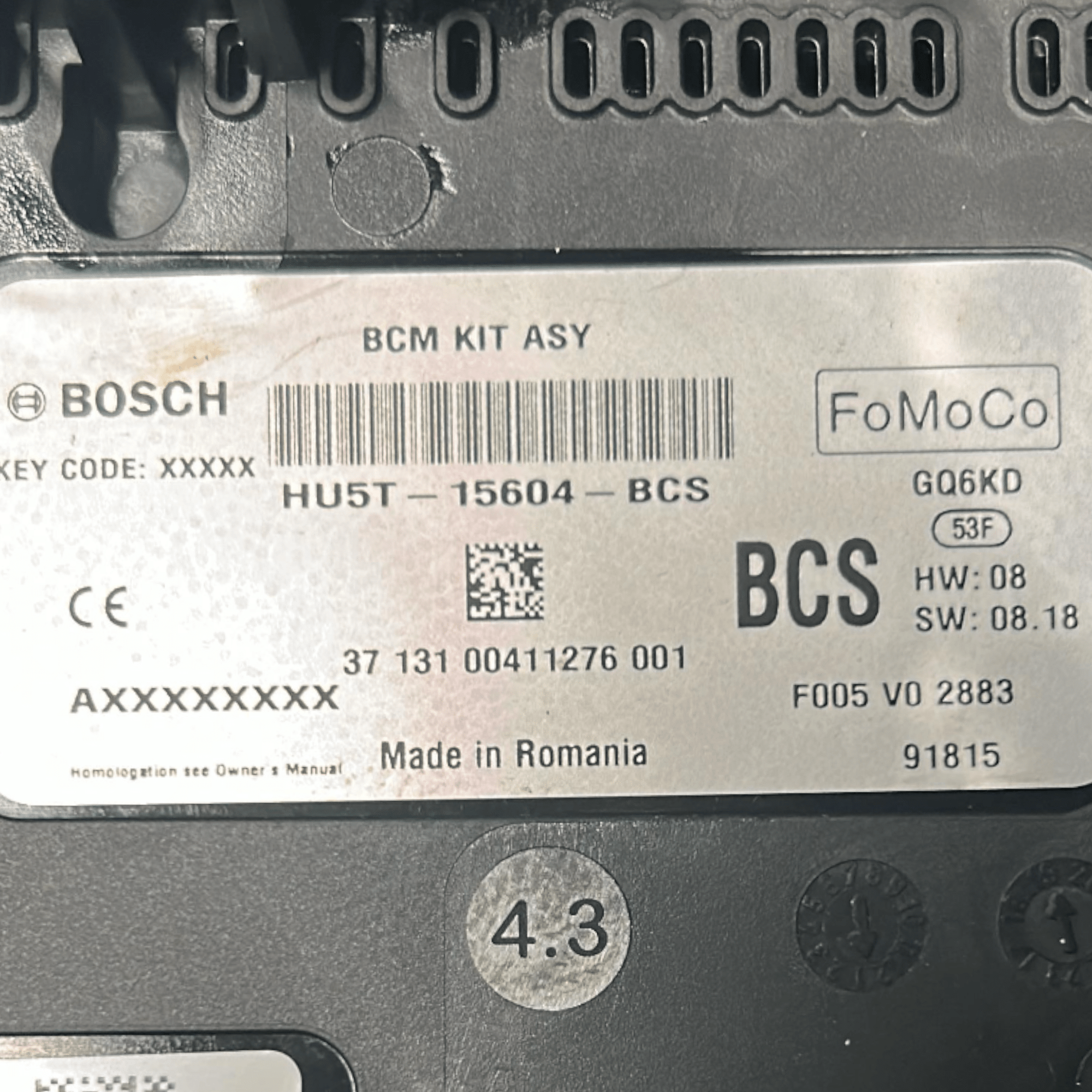 Centralina / Body Computer Ford EcoSport cod.HU5T - 15604 - BCS 1.0 Benzina (2012 > 2023) - F&P CRASH SRLS - Ricambi Usati