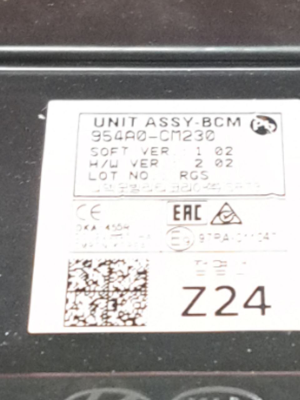 Centralina Body Computer Hyundai Kona 1.6 Benzina Hybrid COD:954A0CM230 (2017>) - F&P CRASH SRLS - Ricambi Usati