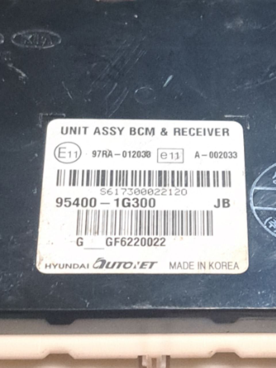 2007 Kia Rio Computer Kia Rio JB 1.4 Gasoline Body Computer (2005-2011) COD:95400-1g300 - F&P ...