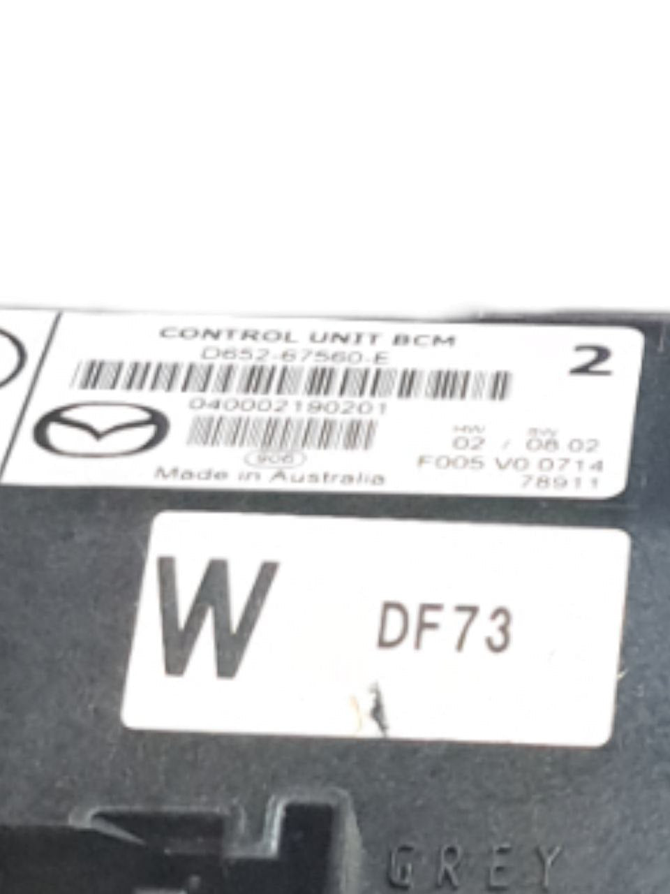 Centralina / Body Computer Mazda 2 1.3 Benzina (2003 - 2007) COD:D652 - 67560 - E - F&P CRASH SRLS - Ricambi Usati