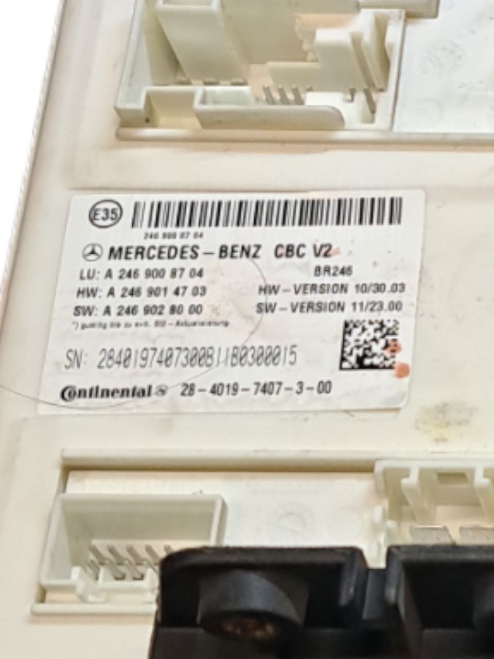 Centralina Body computer Mercedes - Benz Classe B W246 1.8 diesel COD:A2469008704 (2012 - 2018) - F&P CRASH SRLS - Ricambi Usati