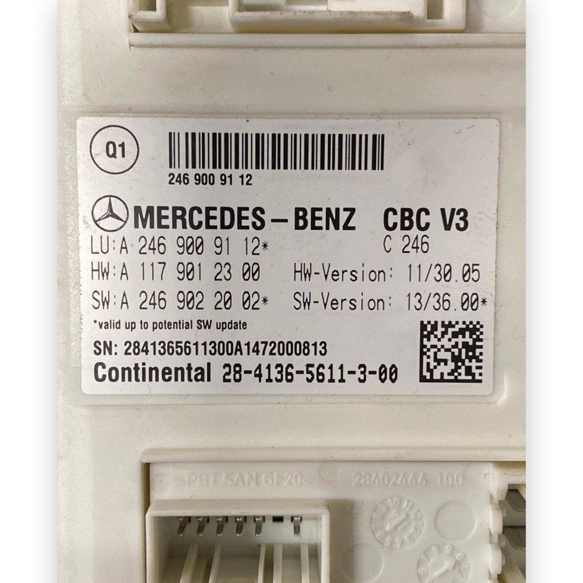 Centralina / Body Computer Mercedes - Benz Classe B W246 2.0 Benzina / Metano (2011 - 2018) Cod: A2469009112 A1179012300 A2469022002 - F&P CRASH SRLS - Ricambi Usati