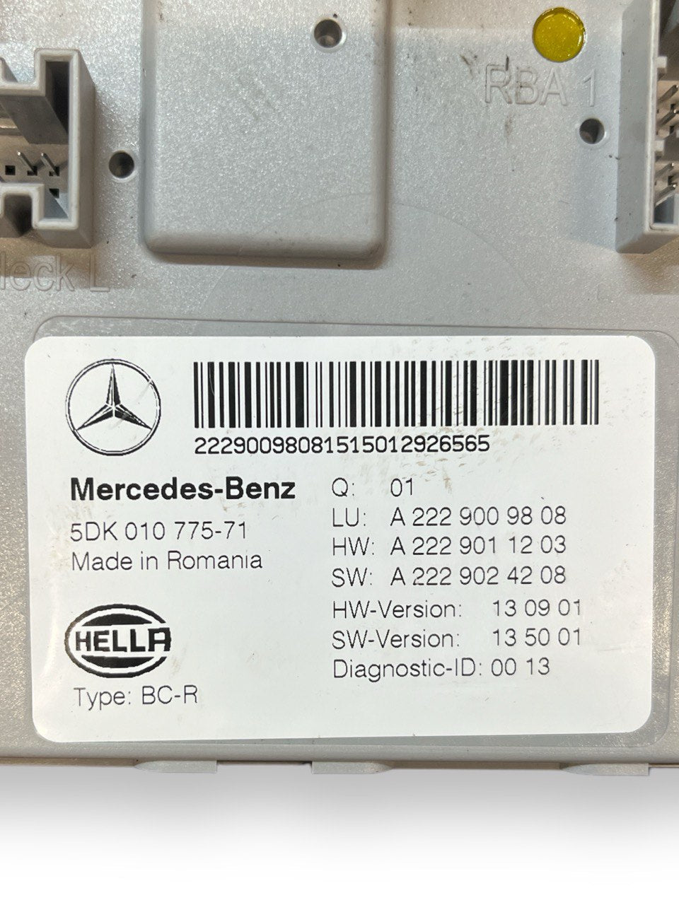 Centralina Body Computer Mercedes - Benz Classe C W205 2.2 Diesel (2014 - 2021) COD:A2059002019 - F&P CRASH SRLS - Ricambi Usati