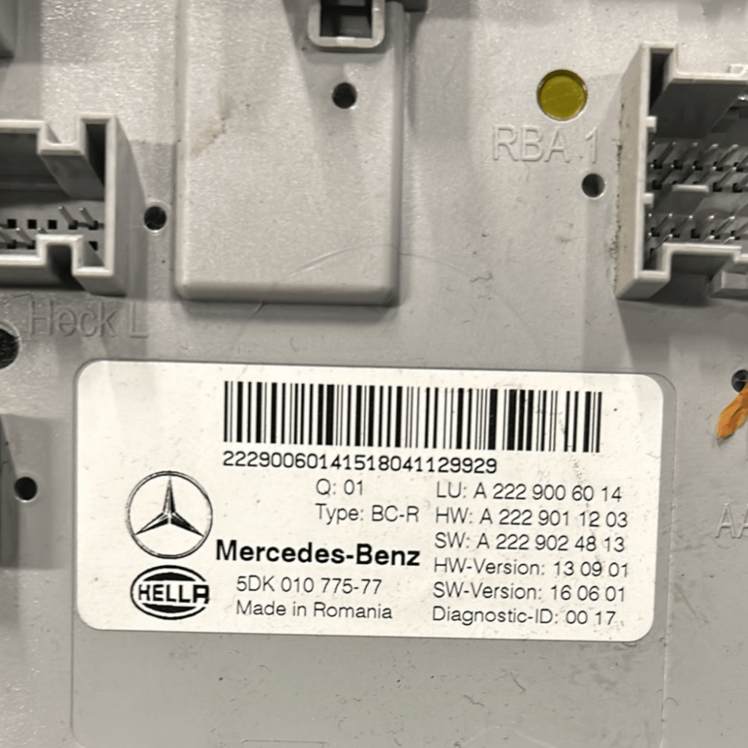 Centralina Body Computer Mercedes Benz Glc 2.2 Diesel cod:A2229006014 (2015 > 2022) - F&P CRASH SRLS - Ricambi Usati