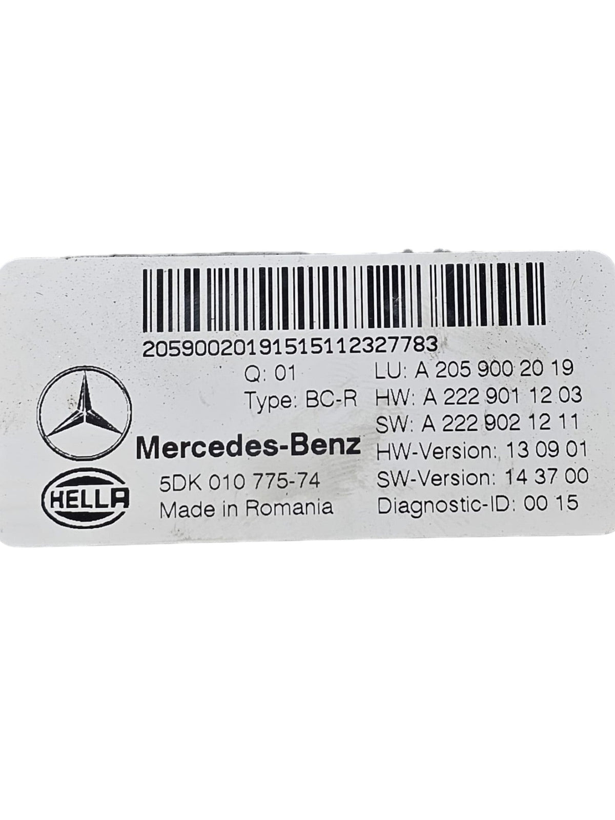Centralina Body Computer Mercedes CLA W117 2.2 Diesel Cod:A2059002019 (2013 - 2019) - F&P CRASH SRLS - Ricambi Usati