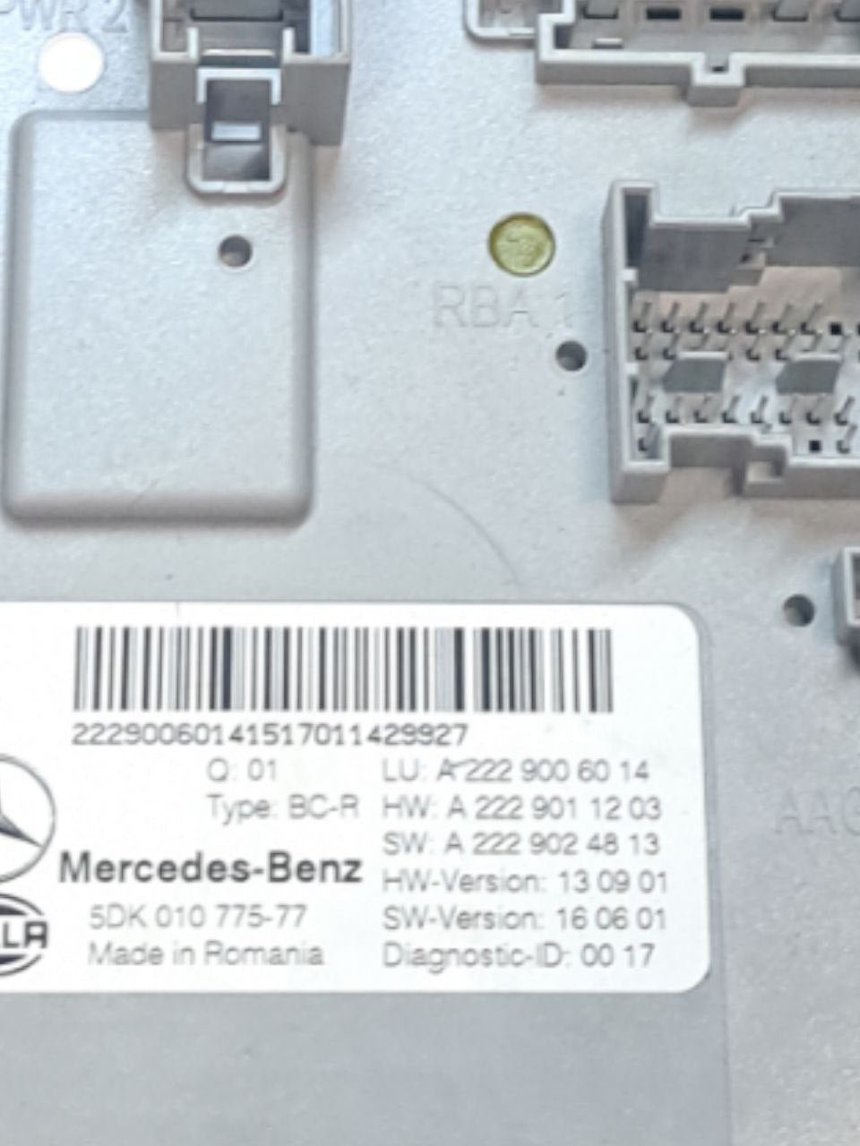 Centralina Body Computer Mercedes GLC X253 2.2 Diesel (2015 - 2022) COD:A2229006014 - F&P CRASH SRLS - Ricambi Usati