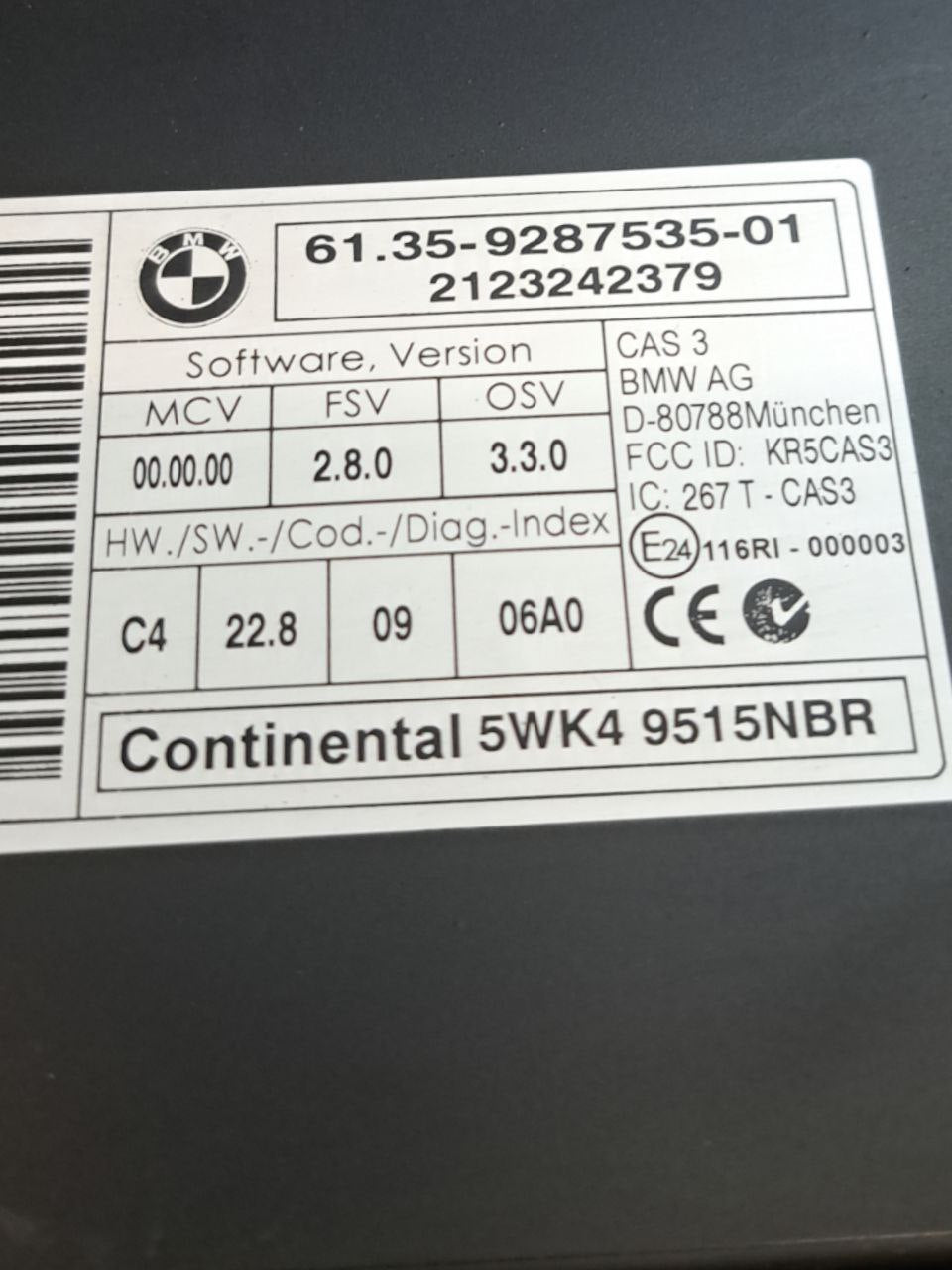 Centralina Body Computer Mini Countryman R60 1.6 Benzina (2012) COD:6135928753501 - F&P CRASH SRLS - Ricambi Usati