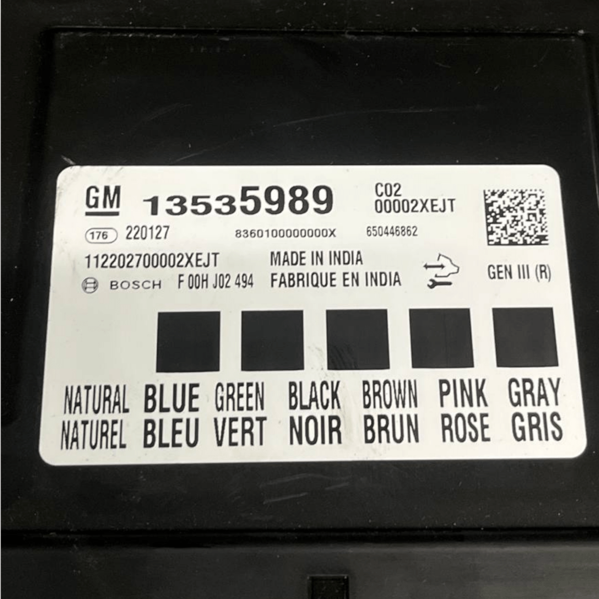 Centralina Body Computer Opel Insignia B 1.5 Diesel (2017 al 2023) cod: 13535989 - F&P CRASH SRLS - Ricambi Usati