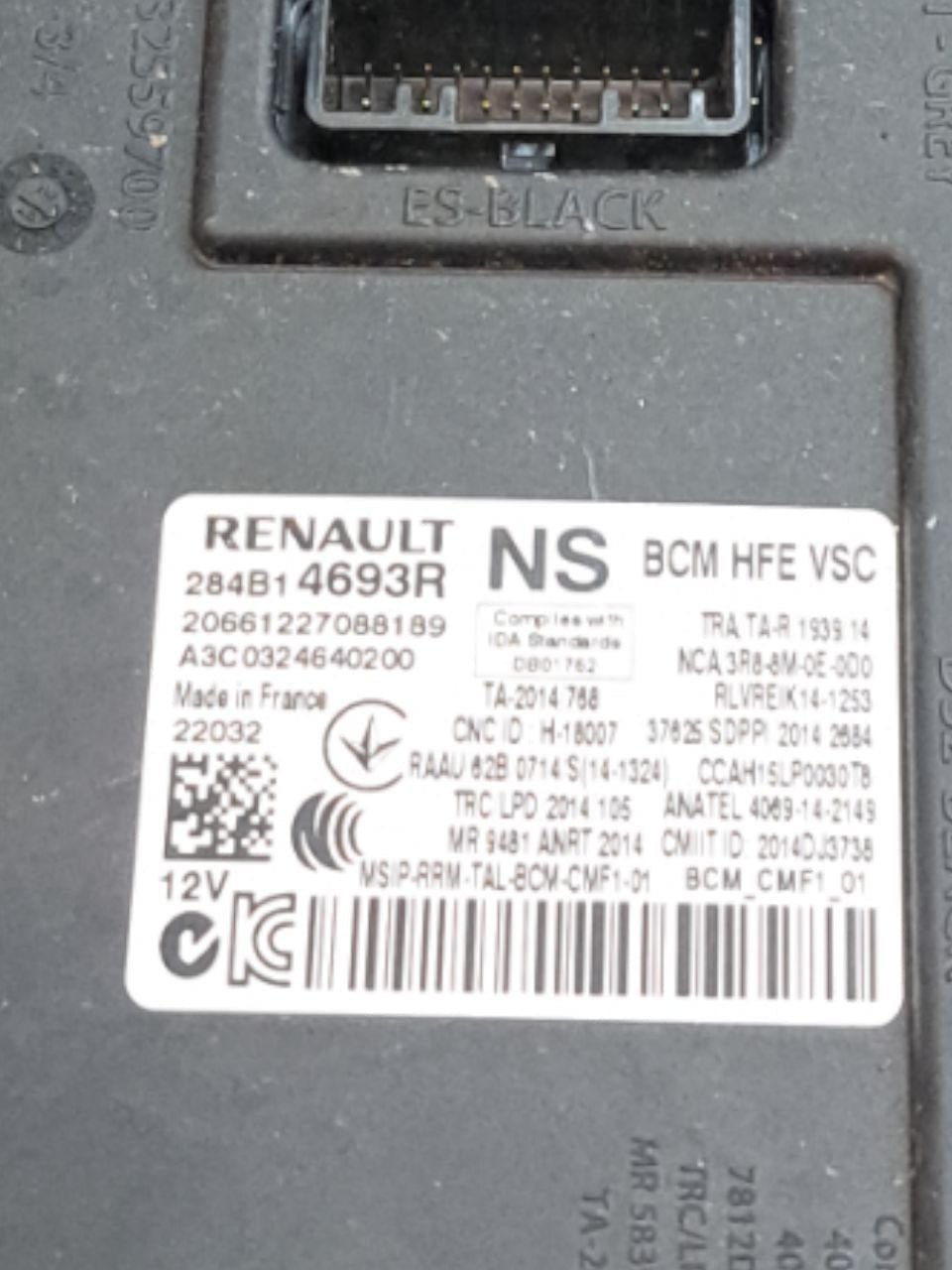 Centralina / Body Computer Renault Kadjar 1.5 Diesel (2015 - 2021) COD:284B14693R - F&P CRASH SRLS - Ricambi Usati