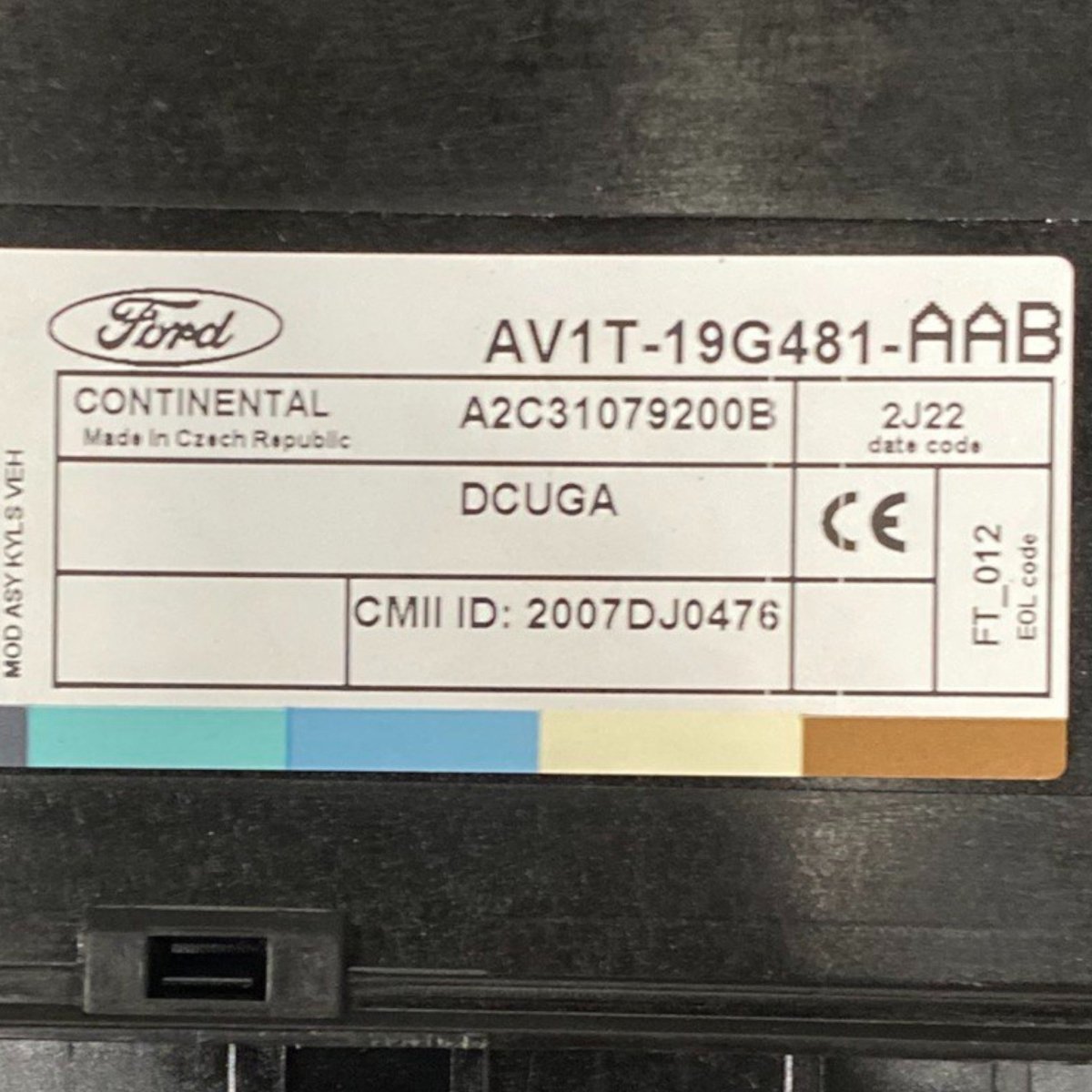 Centralina chiusura centralizzata ford b - max (2012 - 2018) Cod: av1t - 19g481 - aab - F&P CRASH SRLS - Ricambi Usati